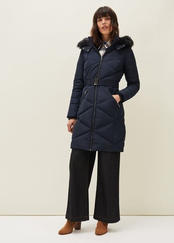 Phase Eight Remi Diamond Puffer Coats Navy Canada | XHMQOD-523